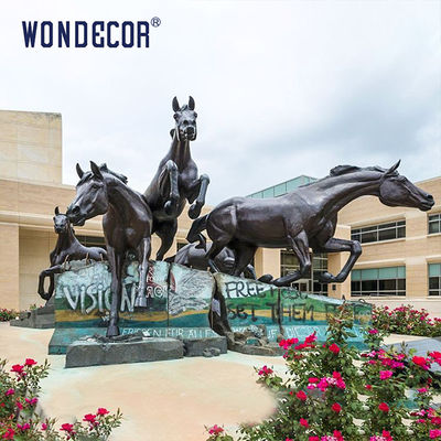 Life Size Lifelike Metal Animal Bronze English Thoroughbred Horse Statue