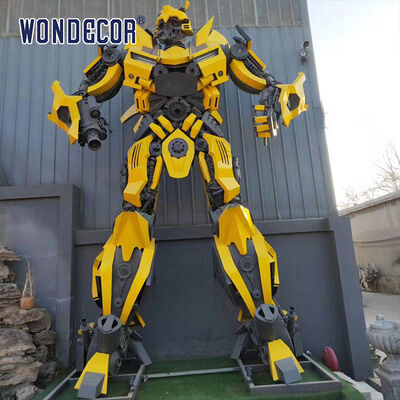 3m Tall Large Optimus Prime Stainless Steel Sculpture Outdoor Plaza Transformer Theme Commercial Decorative Statue