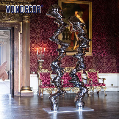 Outdoor Stainless Steel Sculpture Park Square Garden