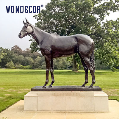 Life Size Lifelike Metal Animal Bronze English Thoroughbred Horse Statue