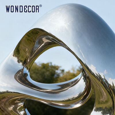 Outdoor Park Large-Scale Abstract Metal Art "Resonating Vortex" Stainless Steel Sculpture